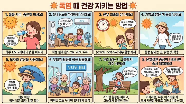폭염 건강 지키는 방법